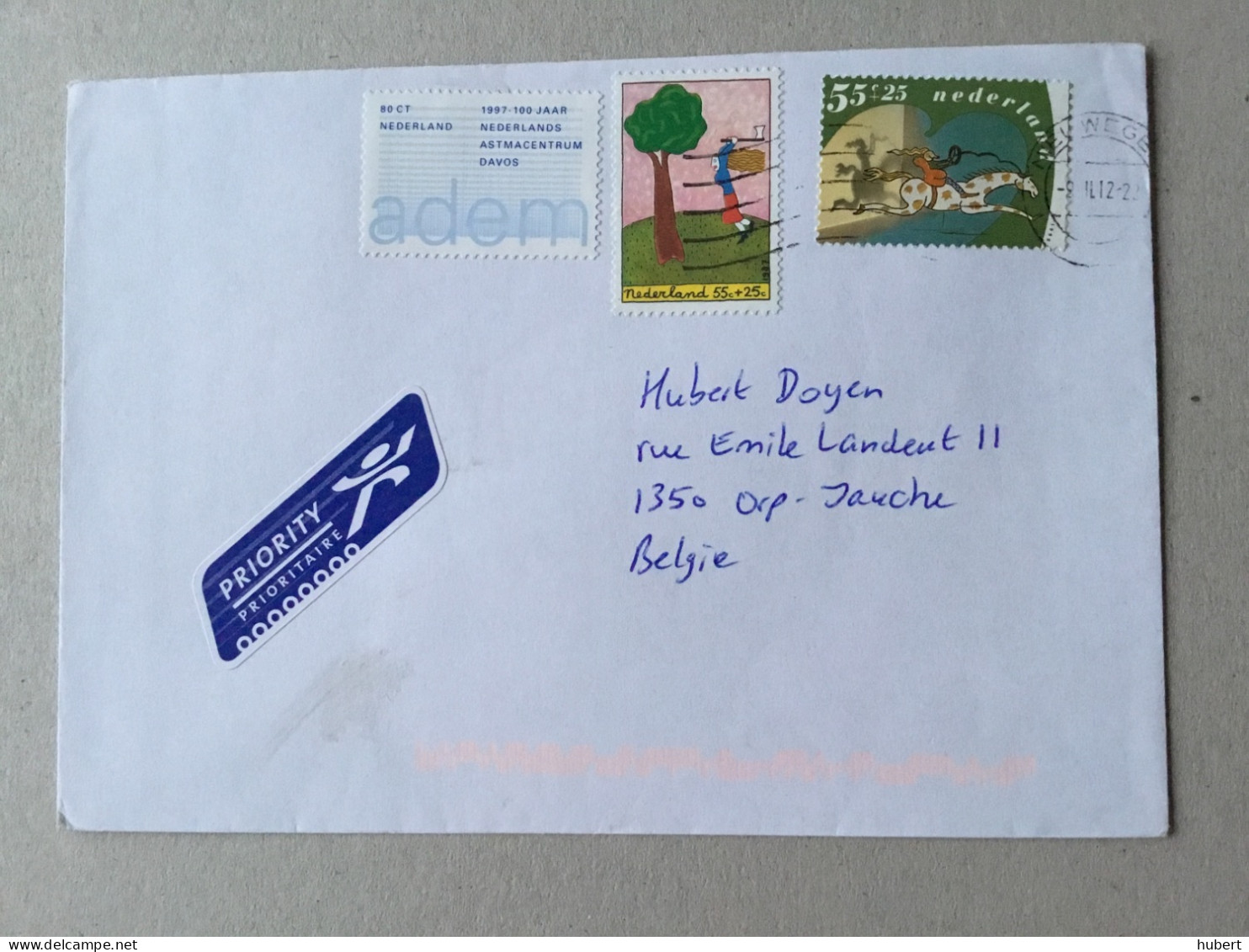 Nederland Lettre Avec Affranchissement Composé - Storia Postale