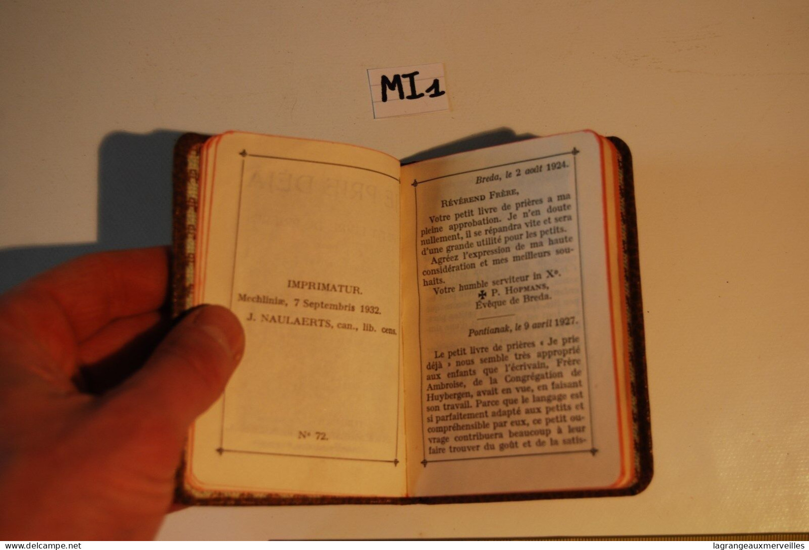 MI1 Ancien Missel - Religion - Old Missal - Ex Messale - 1932 Mechelen ? - Religione