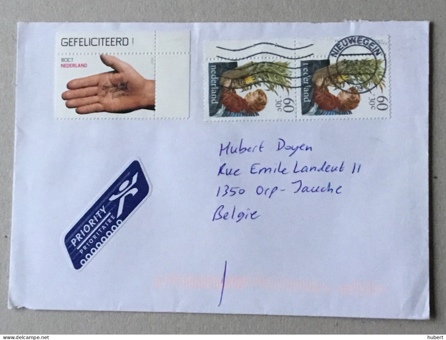 Nederland Lettre Avec Affranchissement Composé - Storia Postale