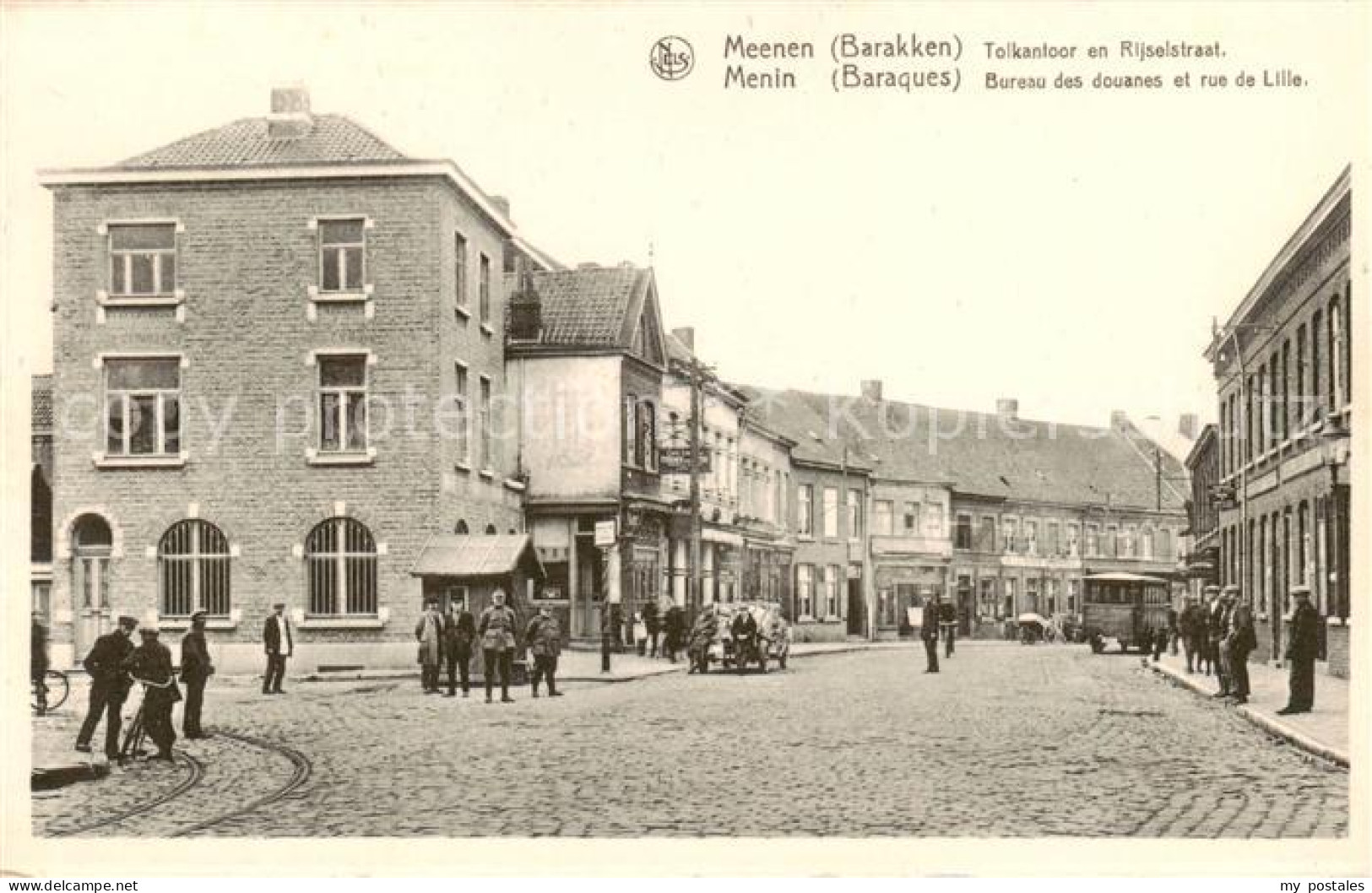 73849939 Menin Meenen West-Vlaanderen Belgie Bureau Des Douanes Et Rue De Lille  - Menen