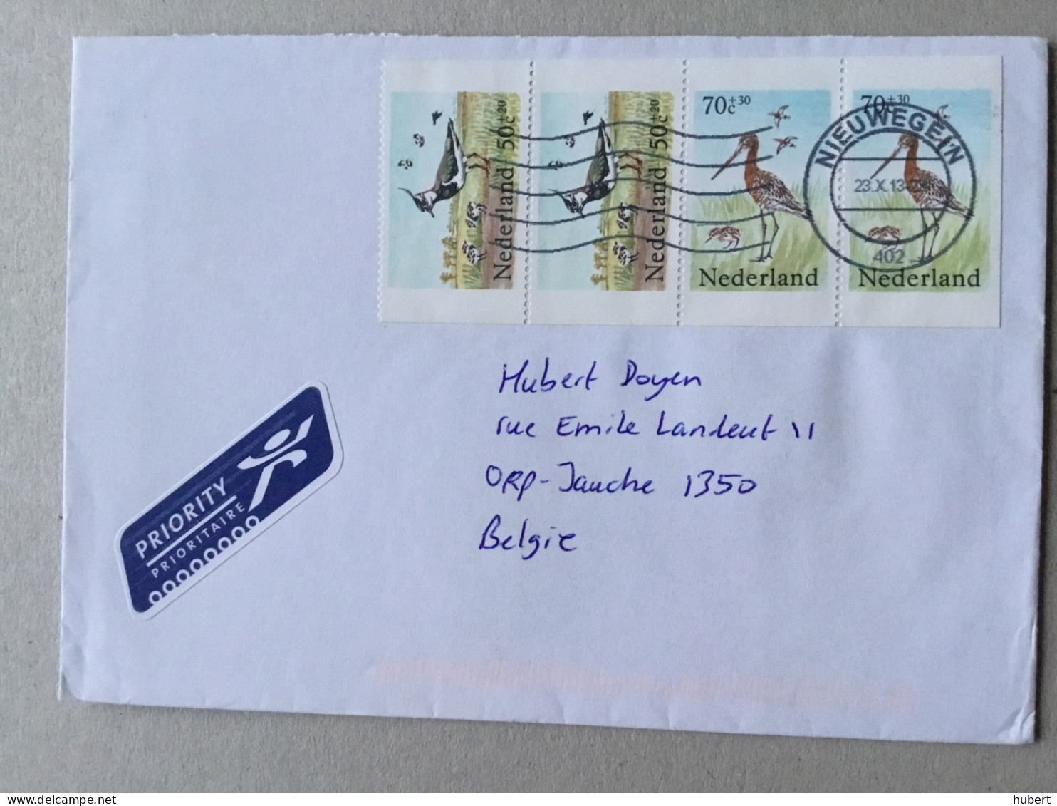 Nederland Lettre Avec Affranchissement Composé - Storia Postale