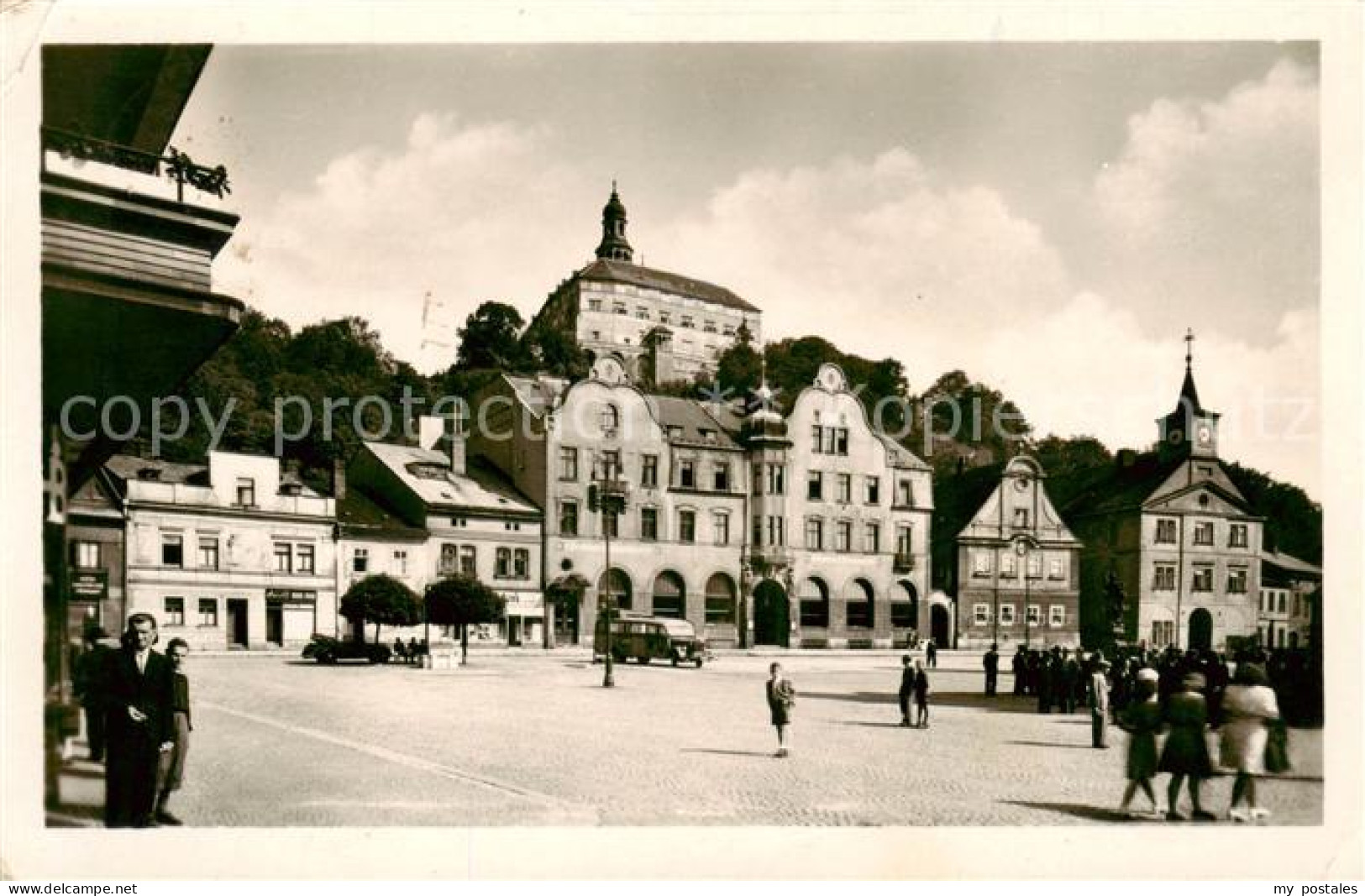 73849934 Nachod CZ Zentrum Blick Zum Schloss  - Czech Republic