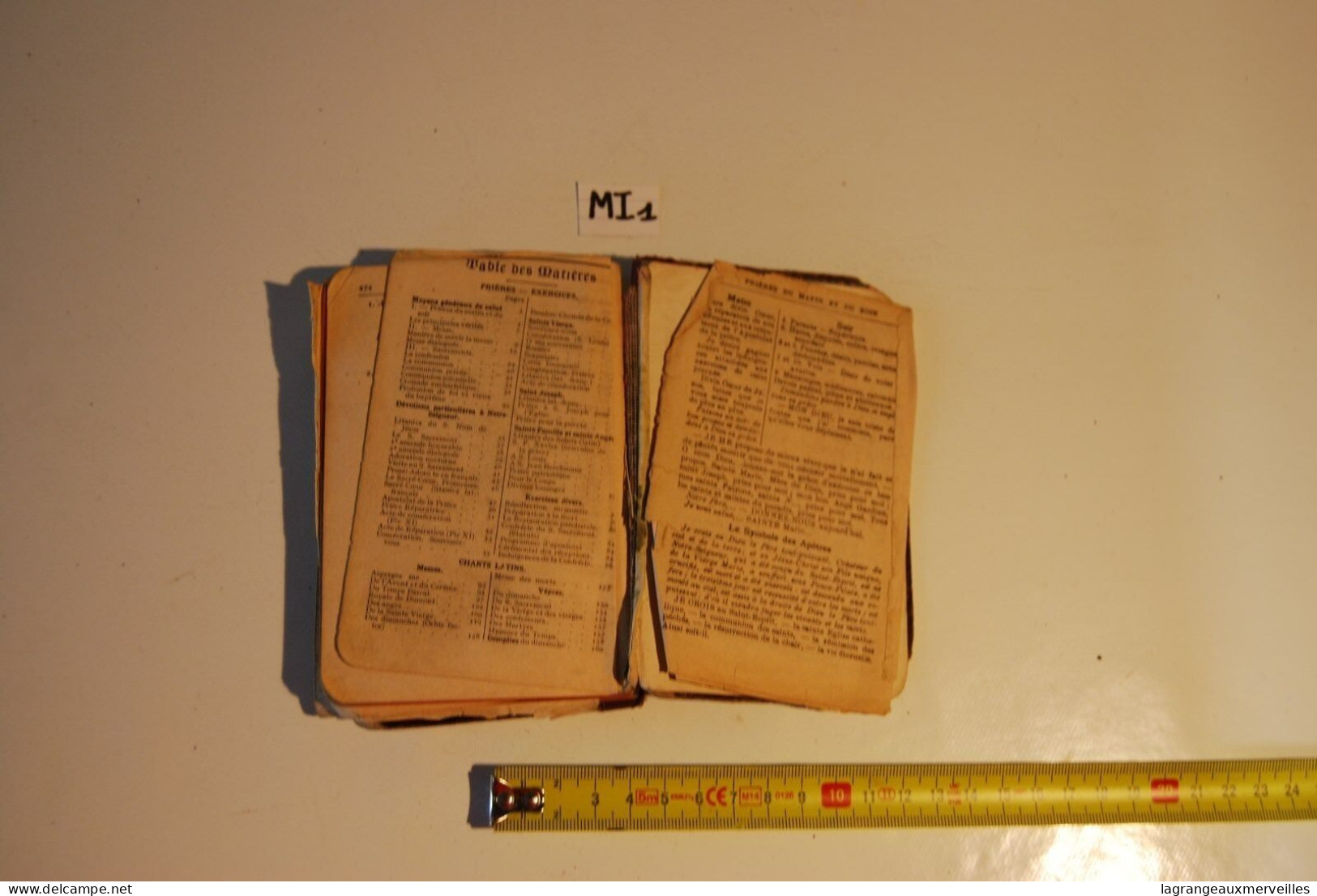 MI1 Ancien Missel - Religion - Old Missal - Ex Messale - A Restaurer - Religion