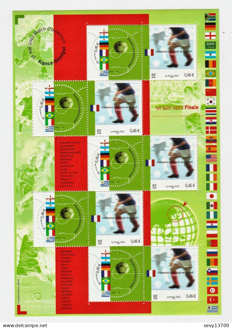 France Année 2002 Bloc Feuillet Yvert Tellier N° BF 49 Championnat Du Monde De Football Finale 30 Juin 2002 - Mint/Hinged