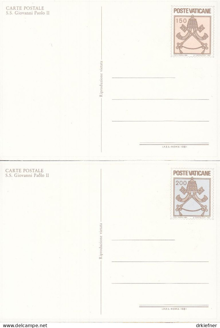 VATIKAN  P 20-21, Ungebraucht, 1981 - Postal Stationeries