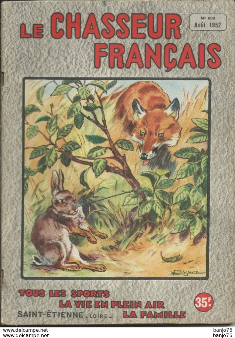 LOT Le Chasseur Français - Année 1952 - 5 Numéros - Chasse & Pêche