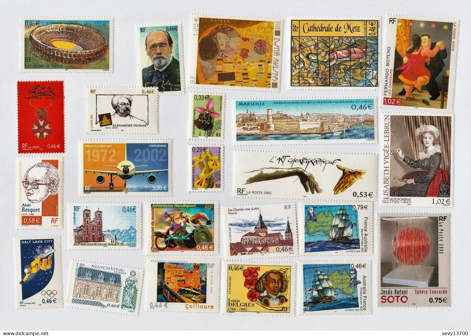 France Année 2002 - 55 Timbres Neufs Et Différents - Nuevos