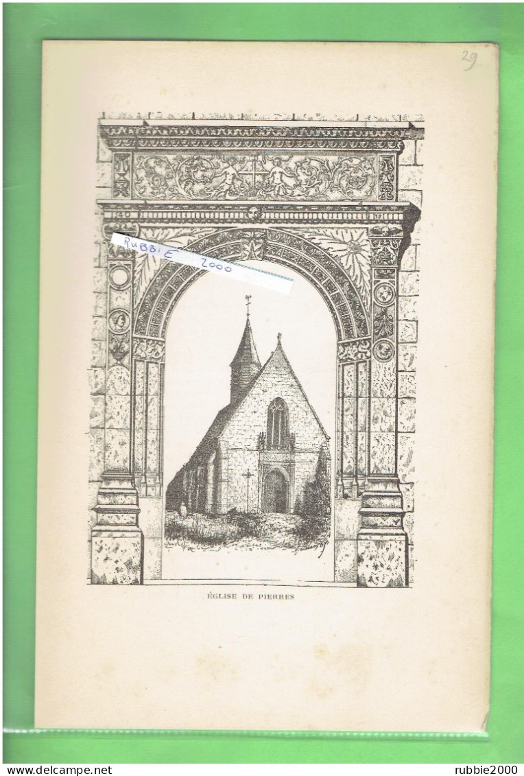 1897 EGLISE DE PIERRES EURE ET LOIR - Centre - Val De Loire