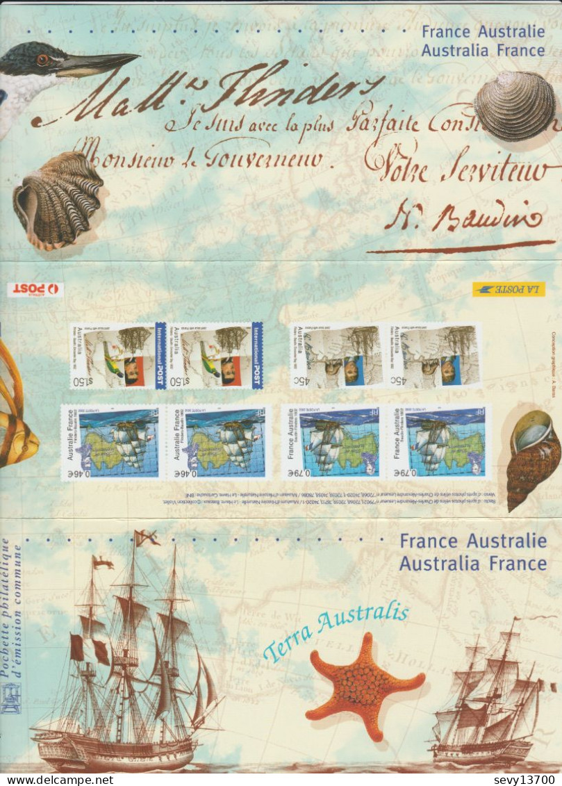 FRANCE Année 2002 Bloc Souvenir France Australie Emission Commune - Souvenir Blocks & Sheetlets