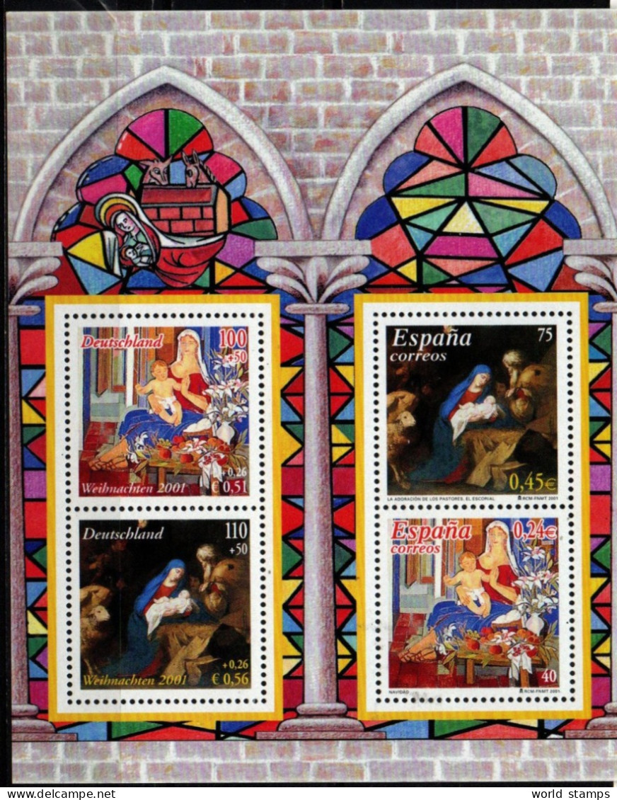 ESPAGNE 2001 ** - Blocks & Sheetlets & Panes