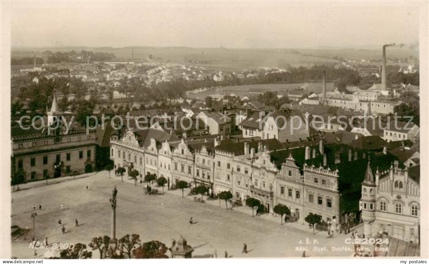 73849814 Nemecky-Brod Havlickuv Brod Deutsch-Brod CZ Panorama Marktplatz  - Czech Republic