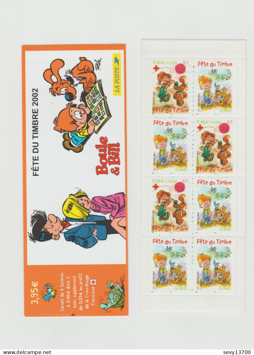 France 2002 Carnet Non Plié De 8 Timbres Yvert Et Tellier N° BC 3467a - Stamp Day