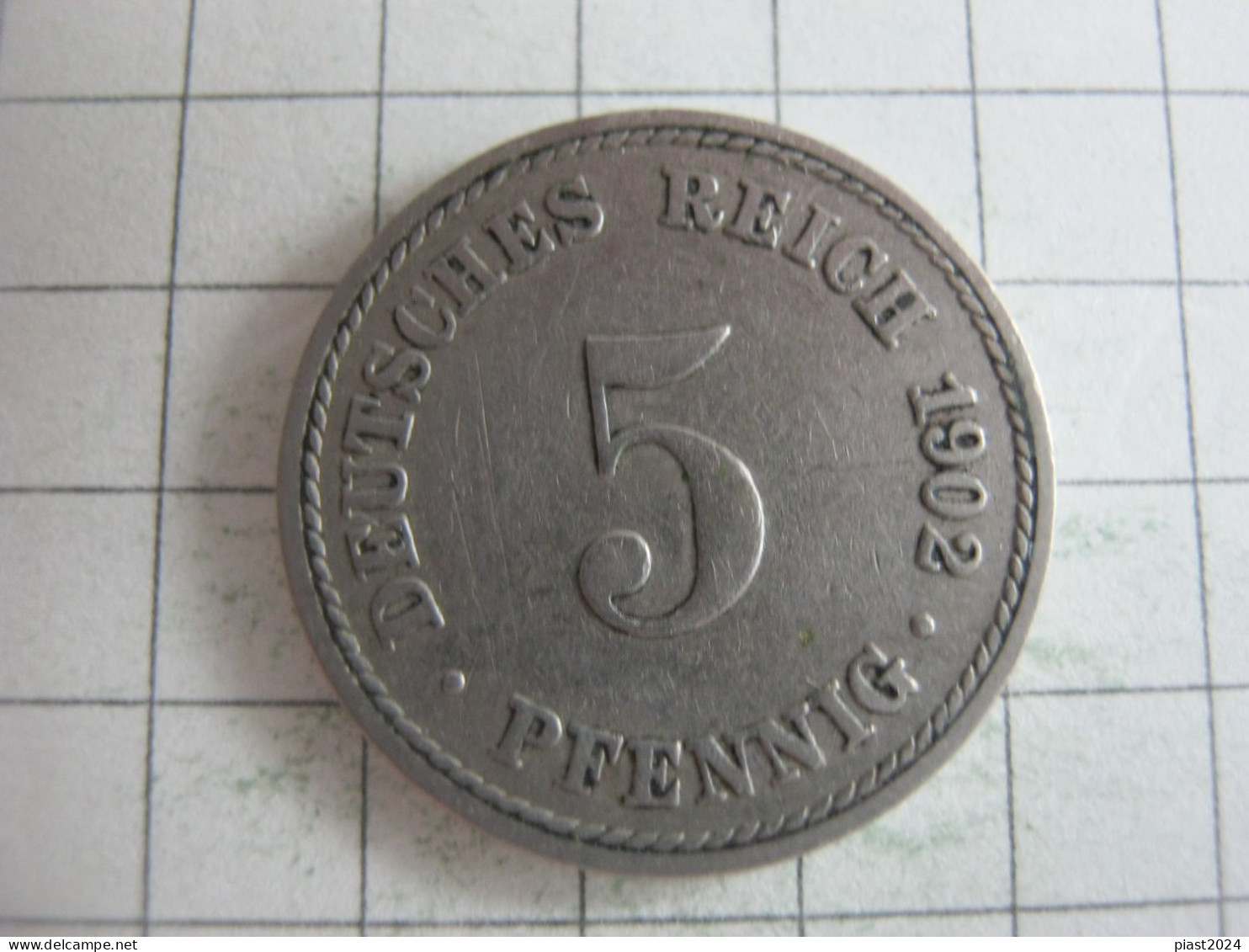 Germany 5 Pfennig 1902 A - 5 Pfennig