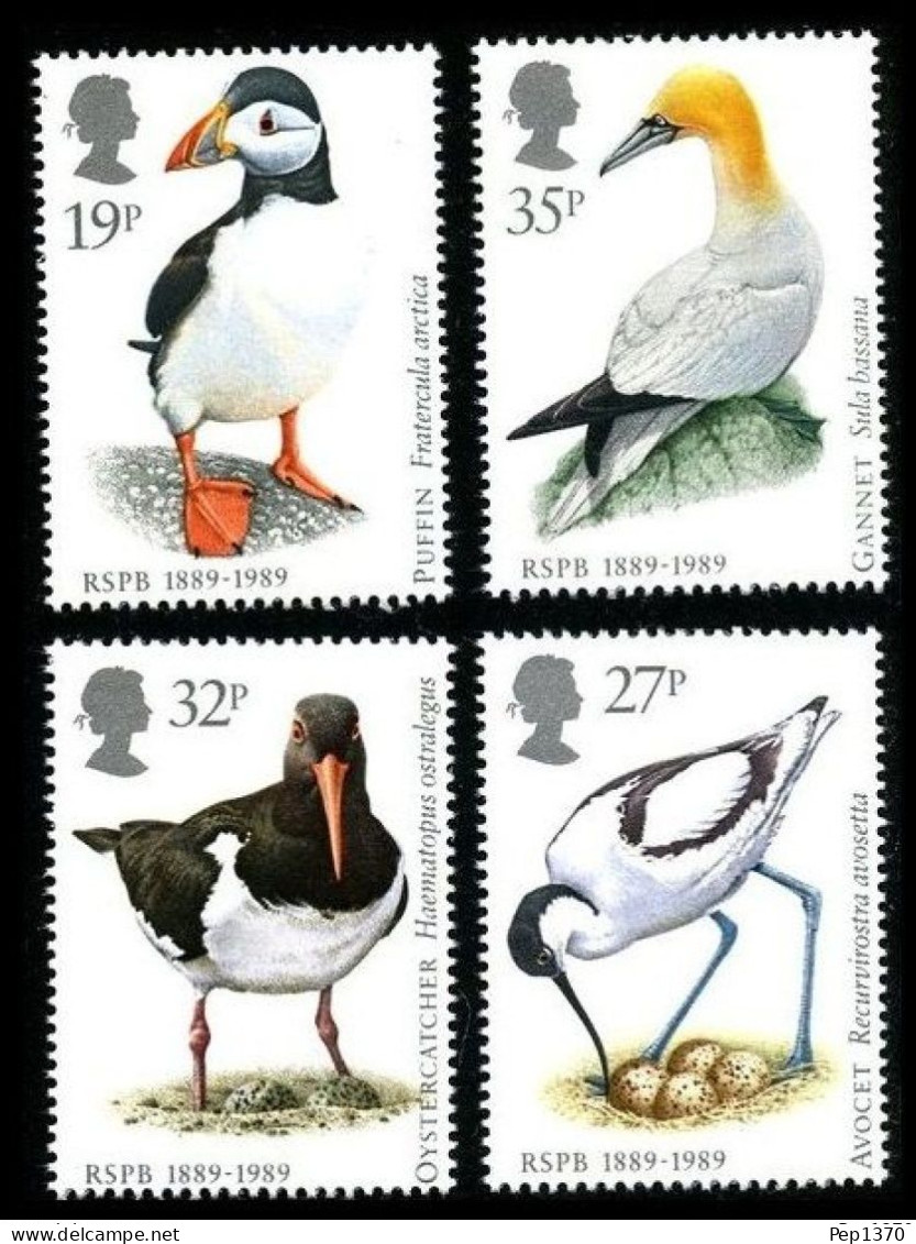 GRAN BRETAÑA 1989 - UK - AVES - PAJAROS - YVERT 1363/1366** - Nuovi