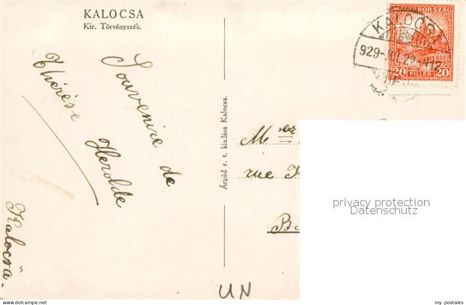 73849739 Kalocsa Kollotschau HU Kir Toervenyszek  - Hungary