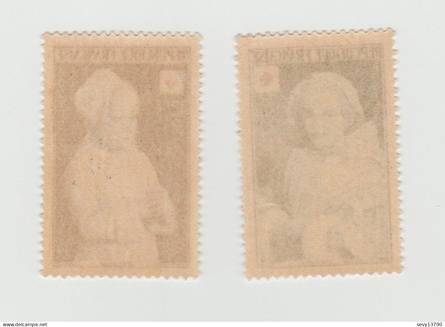 France 2 Timbres Croix Rouge YT N° 914 Et 915 Année 1951 Neuf - Nuovi