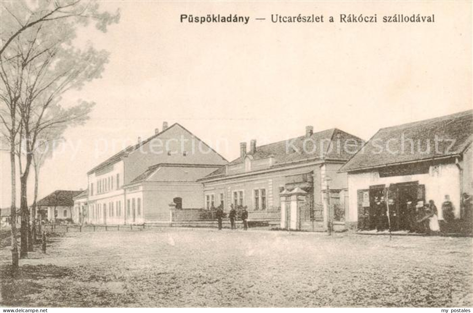 73849711 Puespoekladany HU Utcareszlet A Rakoczi Szallodaval  - Hungary