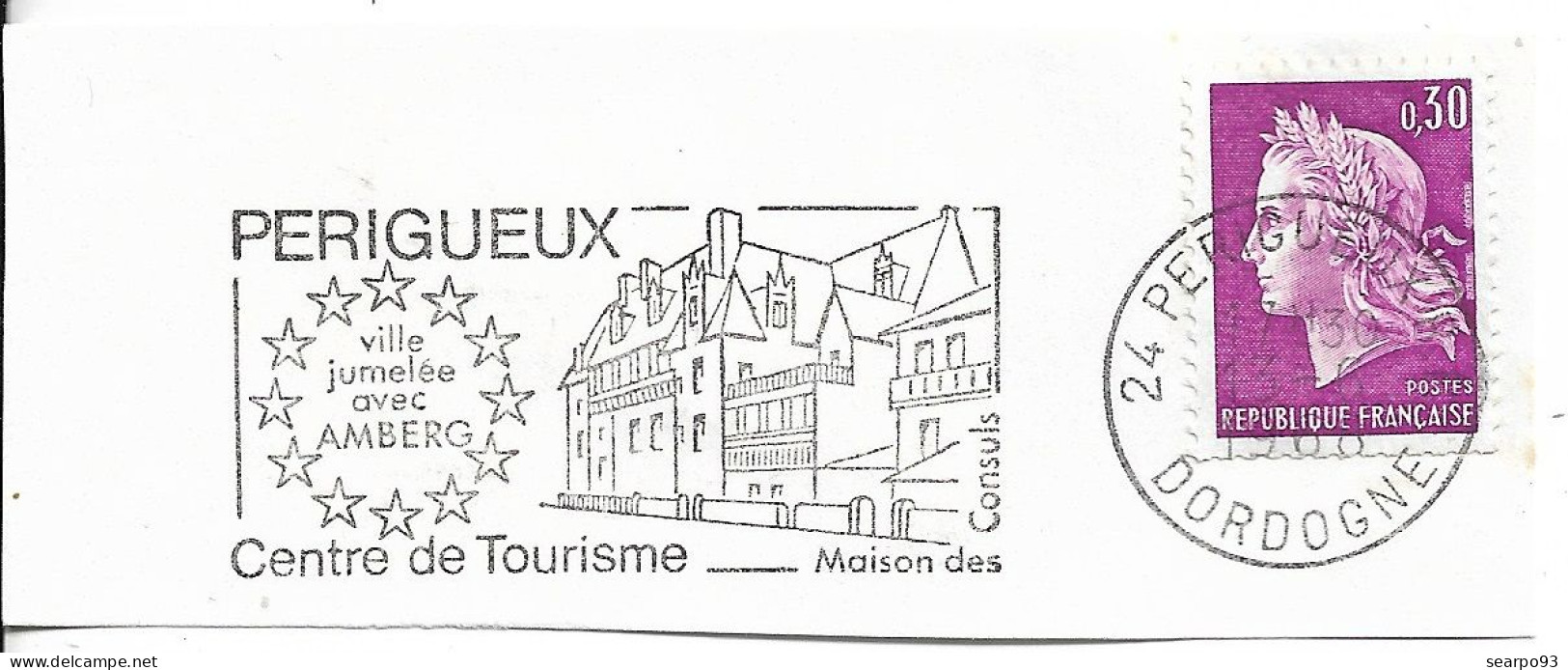 FRANCE. POSTMARK. HOUSE OF THE CONSULS. PERIGUEUX. 1968 - 1961-....