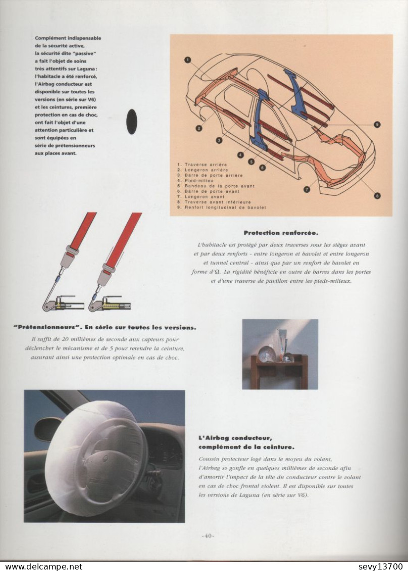 Renault Laguna Catalogue De 64 Pages - Zonder Classificatie