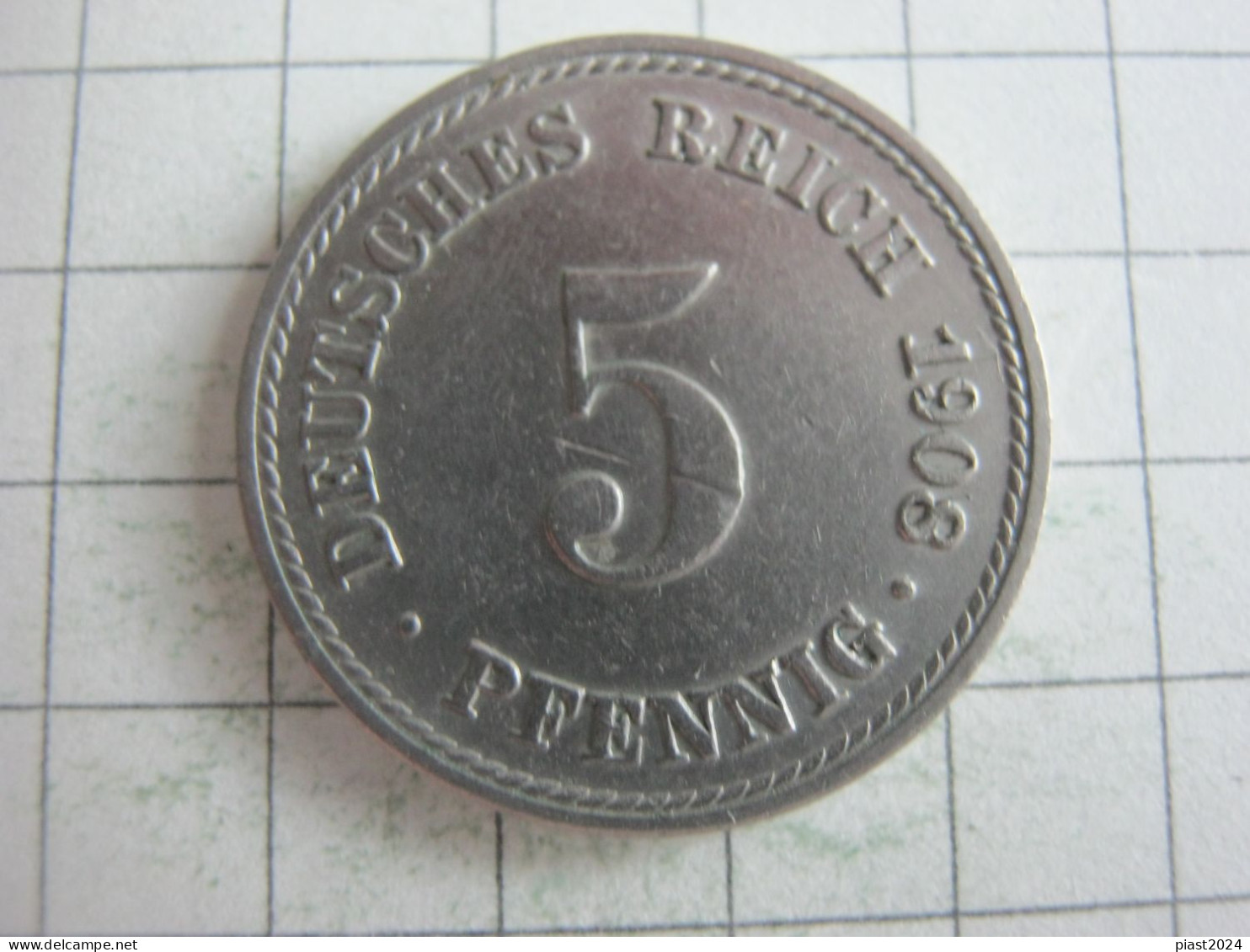 Germany 5 Pfennig 1908 F - 5 Pfennig