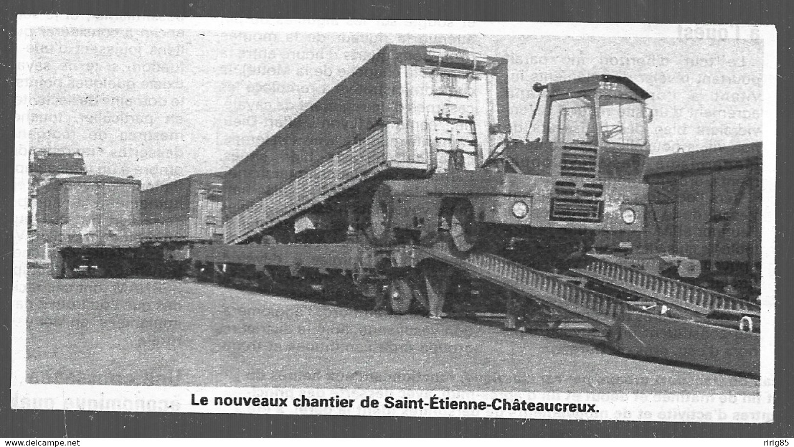 1977  --  LE NOUVEAU CHANTIER DE SAINT ETIENNE CHATEAUCREUX . 4B019 - Non Classificati