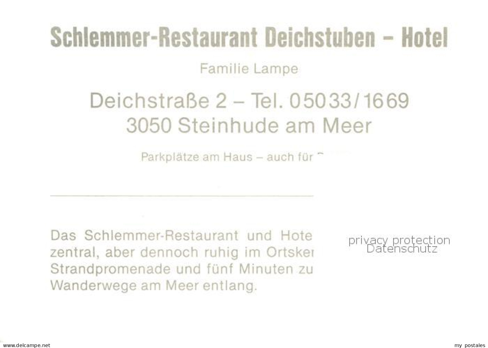 73849526 Steinhude Wunstorf Hotel Deichstuben  - Steinhude