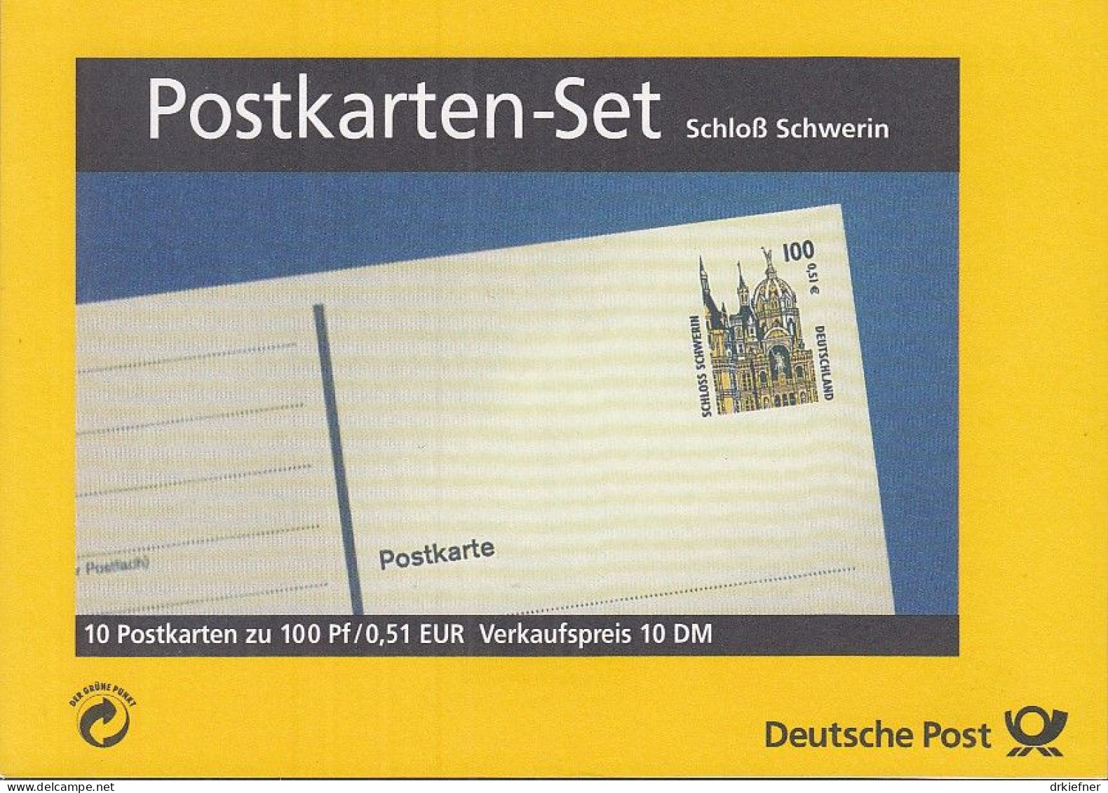 BRD PH 2 A, Postkartenheft, Ungebraucht, Schloss Schwerin, 2001 - Postkarten - Ungebraucht