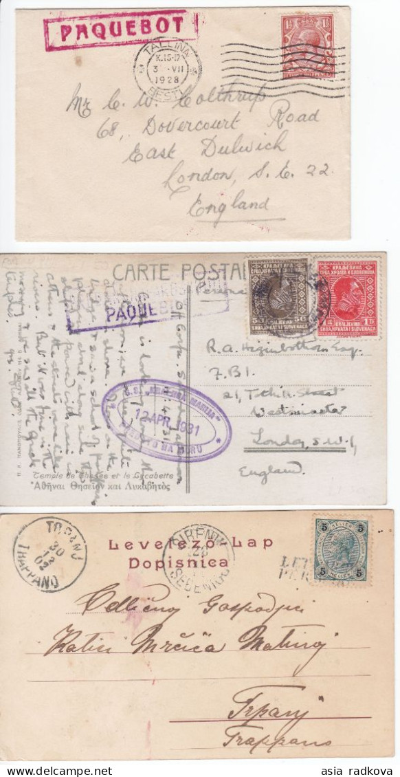 AUSTRIA CROATIA MONTENEGRO JUGOSLAVIA COLLECTION PAQUEBOT MARITIME MAIL 17 covers/cards.