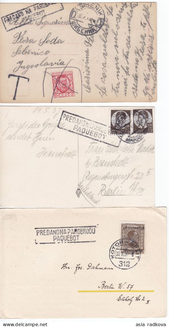 AUSTRIA CROATIA MONTENEGRO JUGOSLAVIA COLLECTION PAQUEBOT MARITIME MAIL 17 covers/cards.