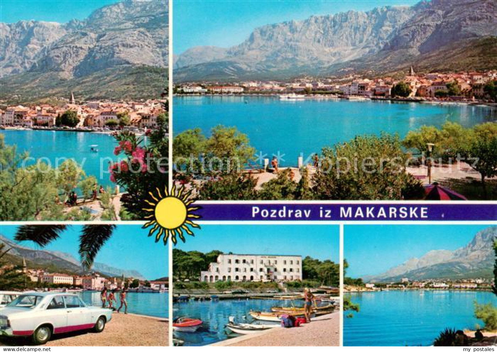 73828159 Makarske Makarska Croatia Panorama Strand Hafen  - Kroatië