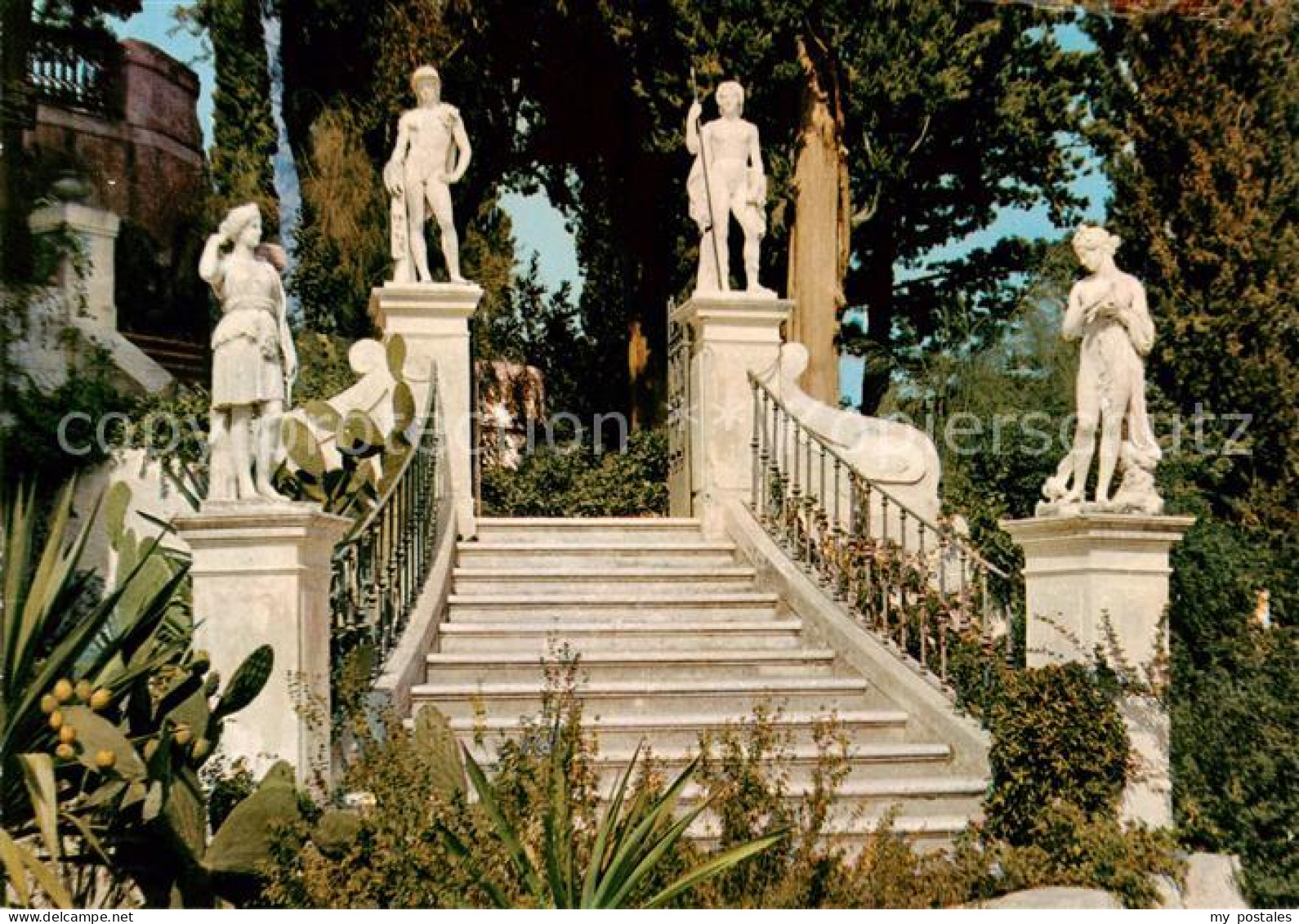 73828154 Corfu Korfu Achilleon Ingresso Dal Giardino Corfu Korfu - Grecia