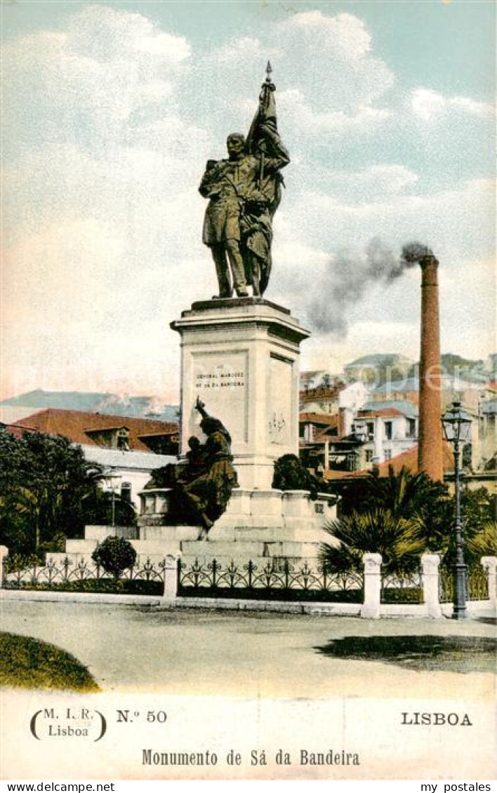 73828023 Lisboa Monumento De Sa Da Bandeira Lisboa - Other & Unclassified