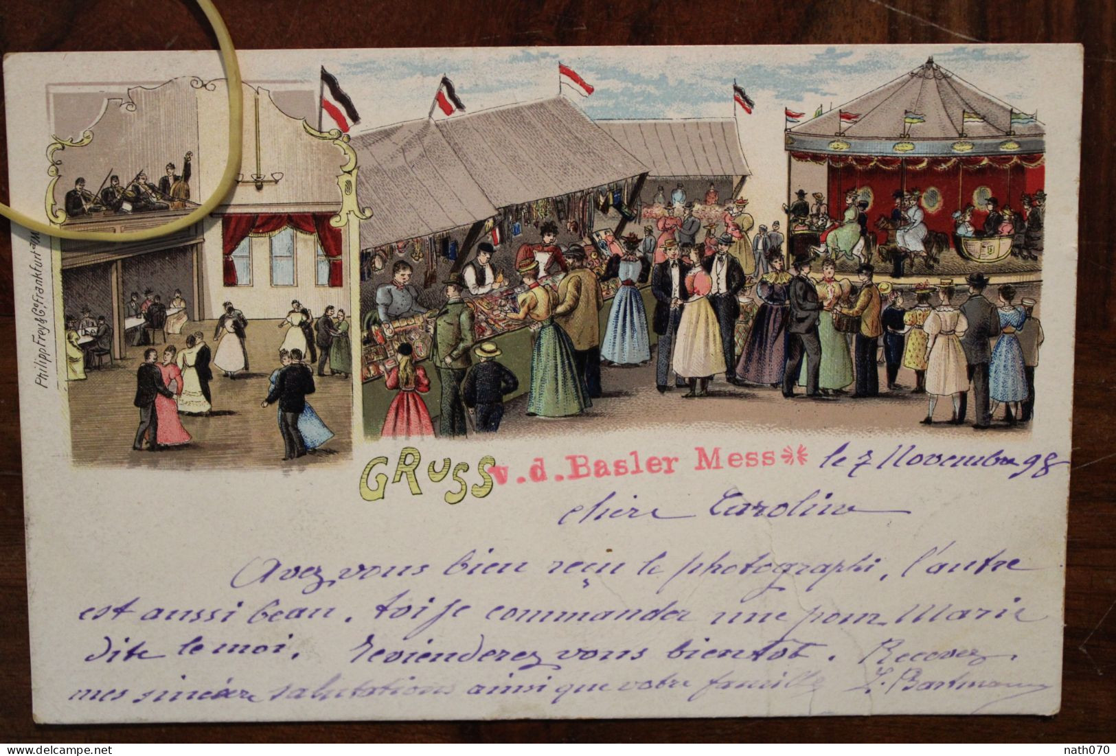 AK 1898 Cpa Gruss Aus Gruß V.D. Basler Mess Litho Schweiz Switzerland Bâle Basel Rare ! - Other & Unclassified