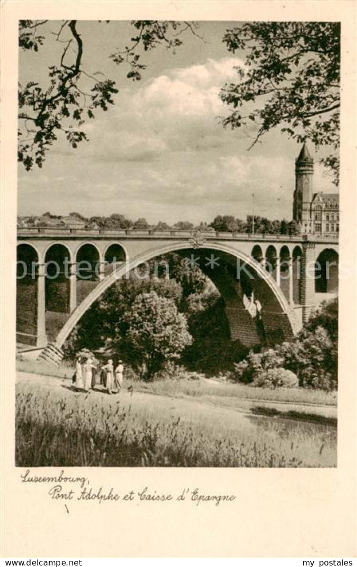 73827707 Luxembourg__Luxemburg Pont Adolphe Et Caisse D_Epargne - Andere & Zonder Classificatie