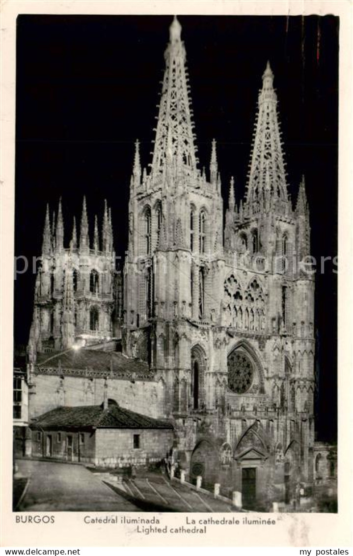 73827591 Burgos ES Catedral Iluminada  - Sonstige & Ohne Zuordnung