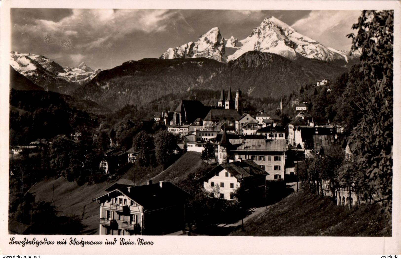 H1668 - Berchtesgaden Watzmann - Karl Ermisch - Berchtesgaden