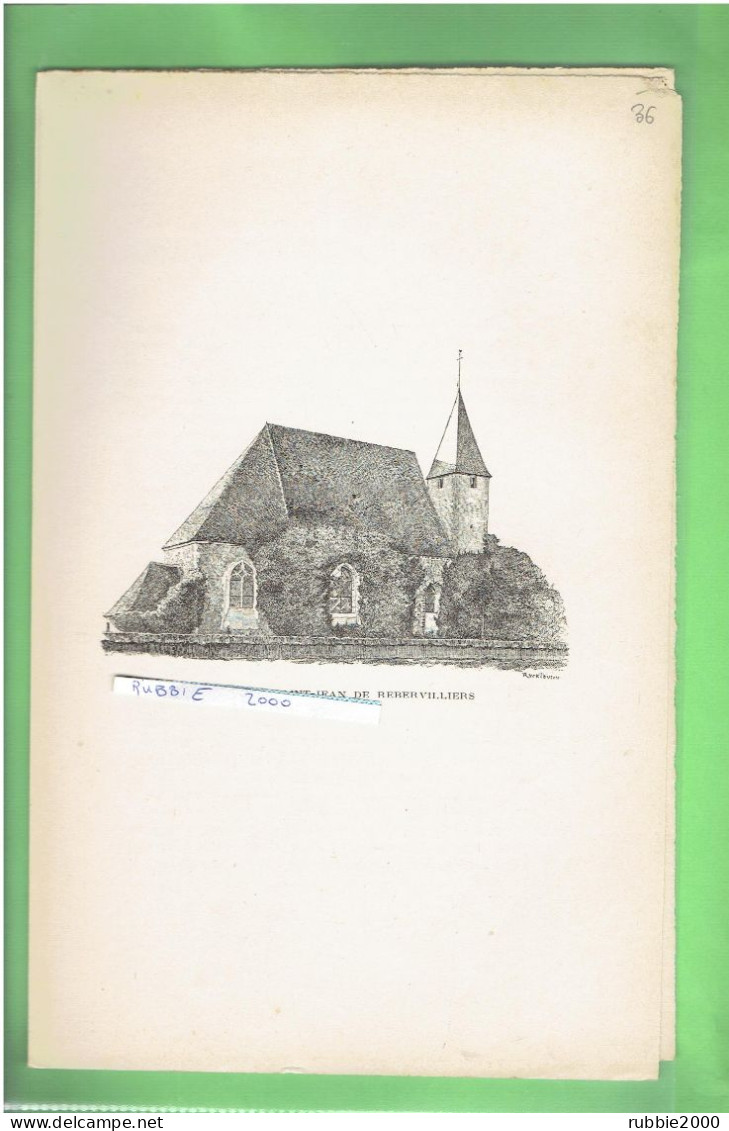 1897 EGLISE DE SAINT JEAN DE REBERVILLIERS EURE ET LOIR - Centre - Val De Loire