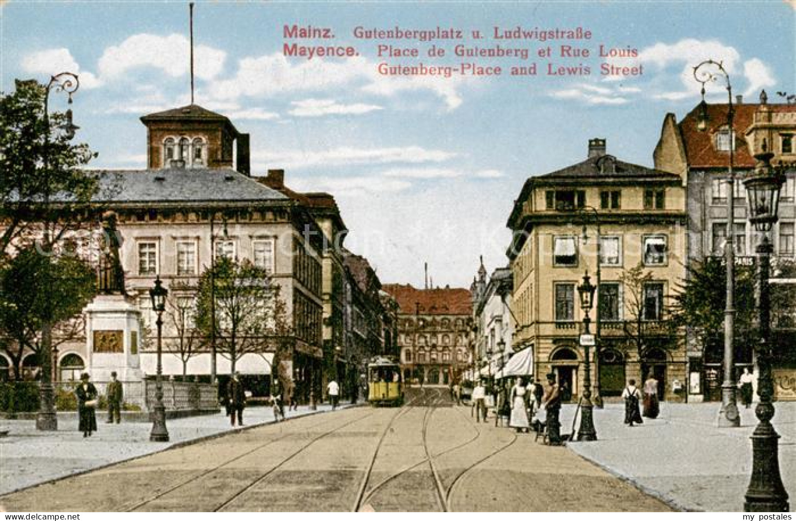 73826591 Mainz  Rhein Gutenbergplatz Und Ludwigstrasse  - Mainz