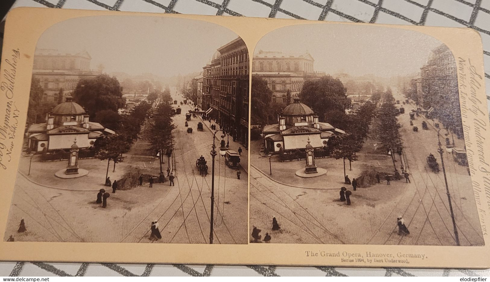 Le Grand Opéra, Hanovre, Allemagne. Underwood Stéréo - Visores Estereoscópicos