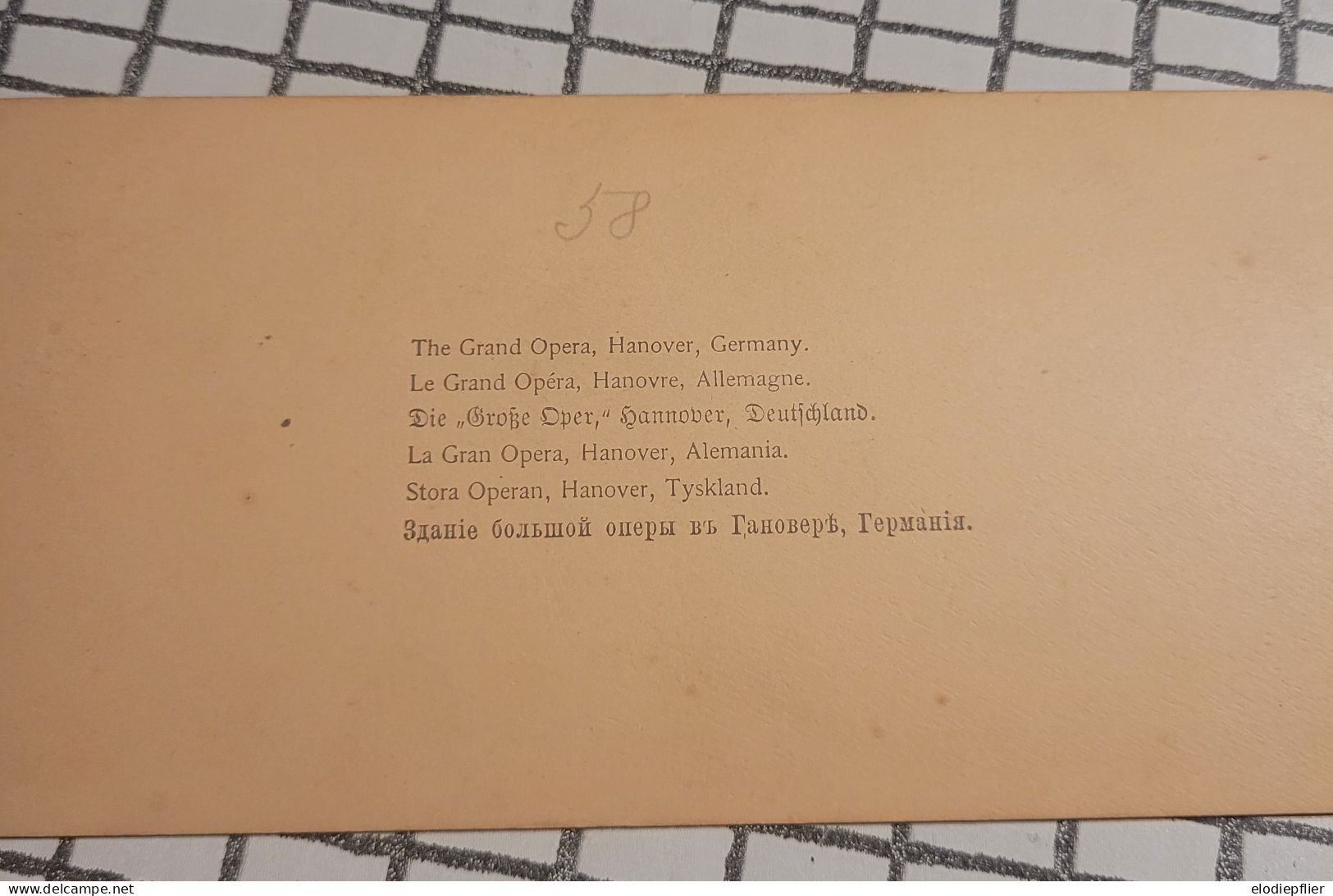 Le Grand Opéra, Hanovre, Allemagne. Underwood Stéréo - Stereoscopes - Side-by-side Viewers