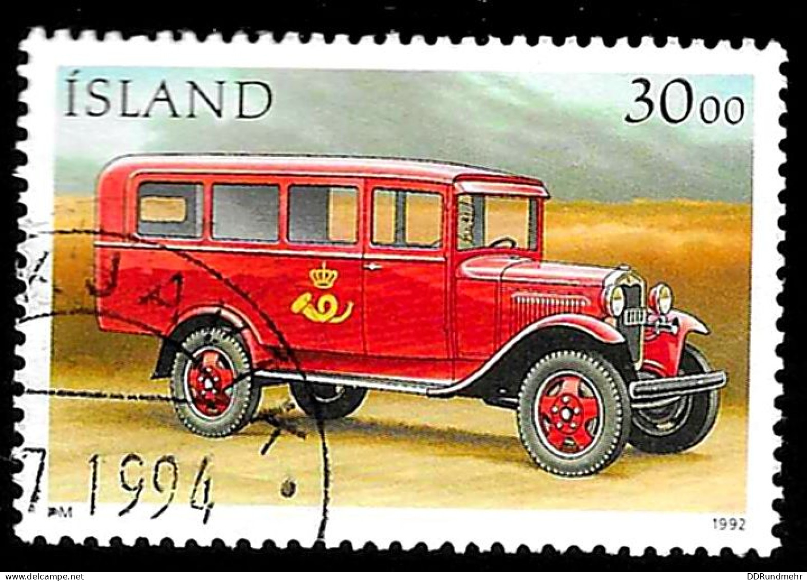 1992 Post Cars Michel IS 772 Stamp Number IS 756 Yvert Et Tellier IS 725 Stanley Gibbons IS 794 Used - Gebruikt