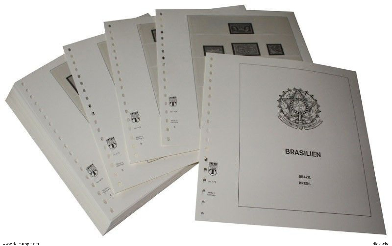 Lindner-T Brasilien 1975-1981 Vordrucke 480-75 Neuware ( - Pre-printed Pages