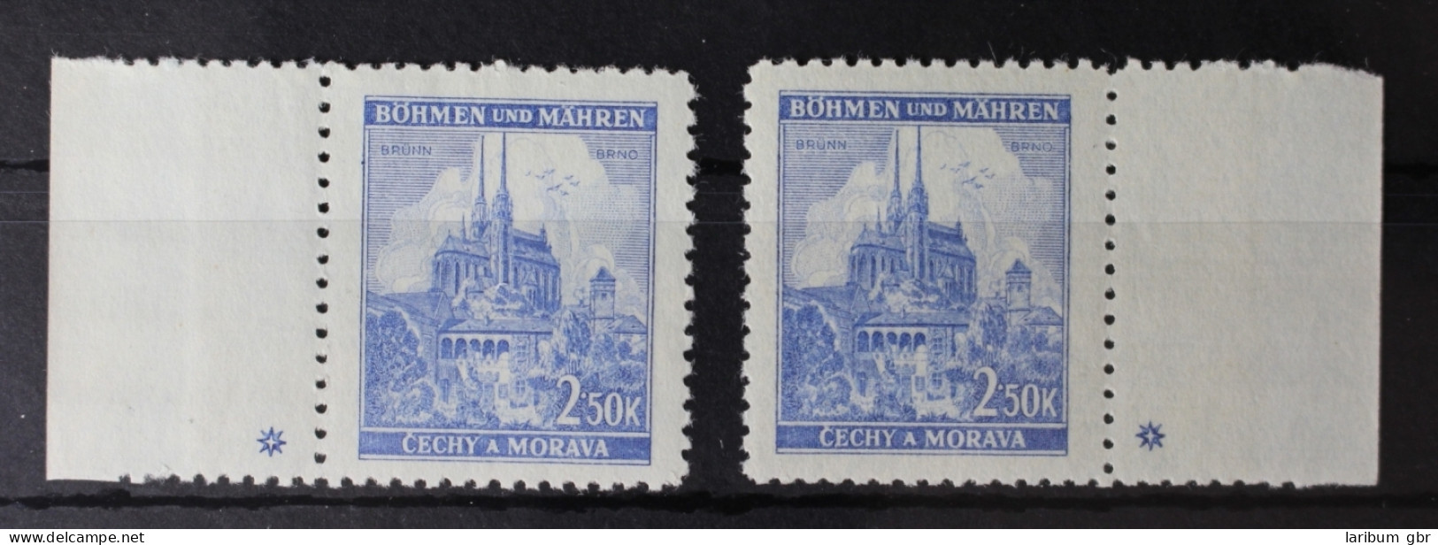 Böhmen Und Mähren 71b Pl.-St. Links+Rechts Postfrisch #RH722 - Andere & Zonder Classificatie