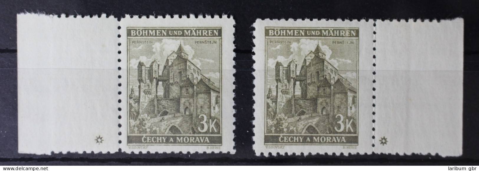 Böhmen Und Mähren 72a Pl.-St. Links+Rechts Postfrisch #RH725 - Sonstige & Ohne Zuordnung