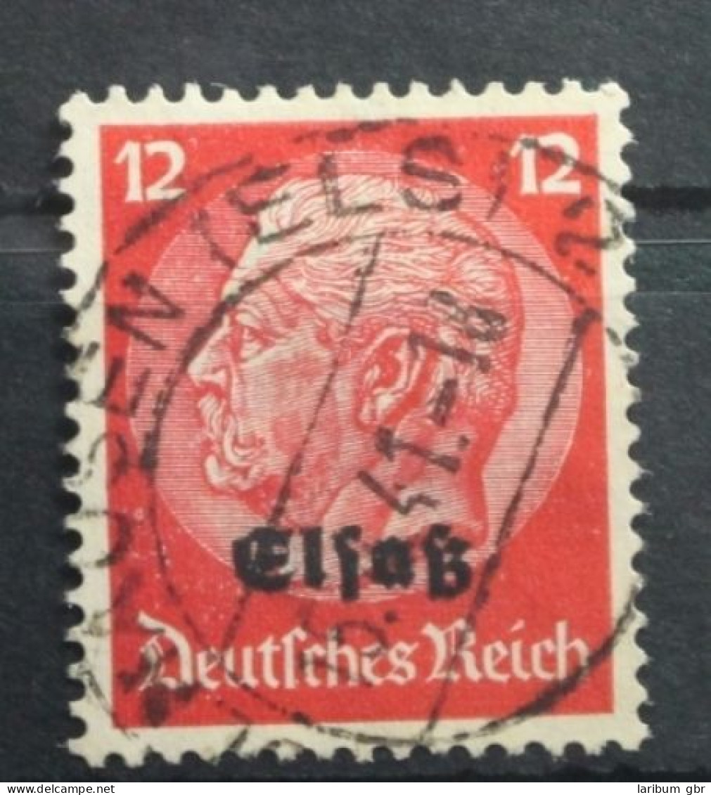 Deutsche Besetzung 2. WK Elsass 7 Gestempelt Mit Vollstempel #TP740 - Occupazione 1938 – 45