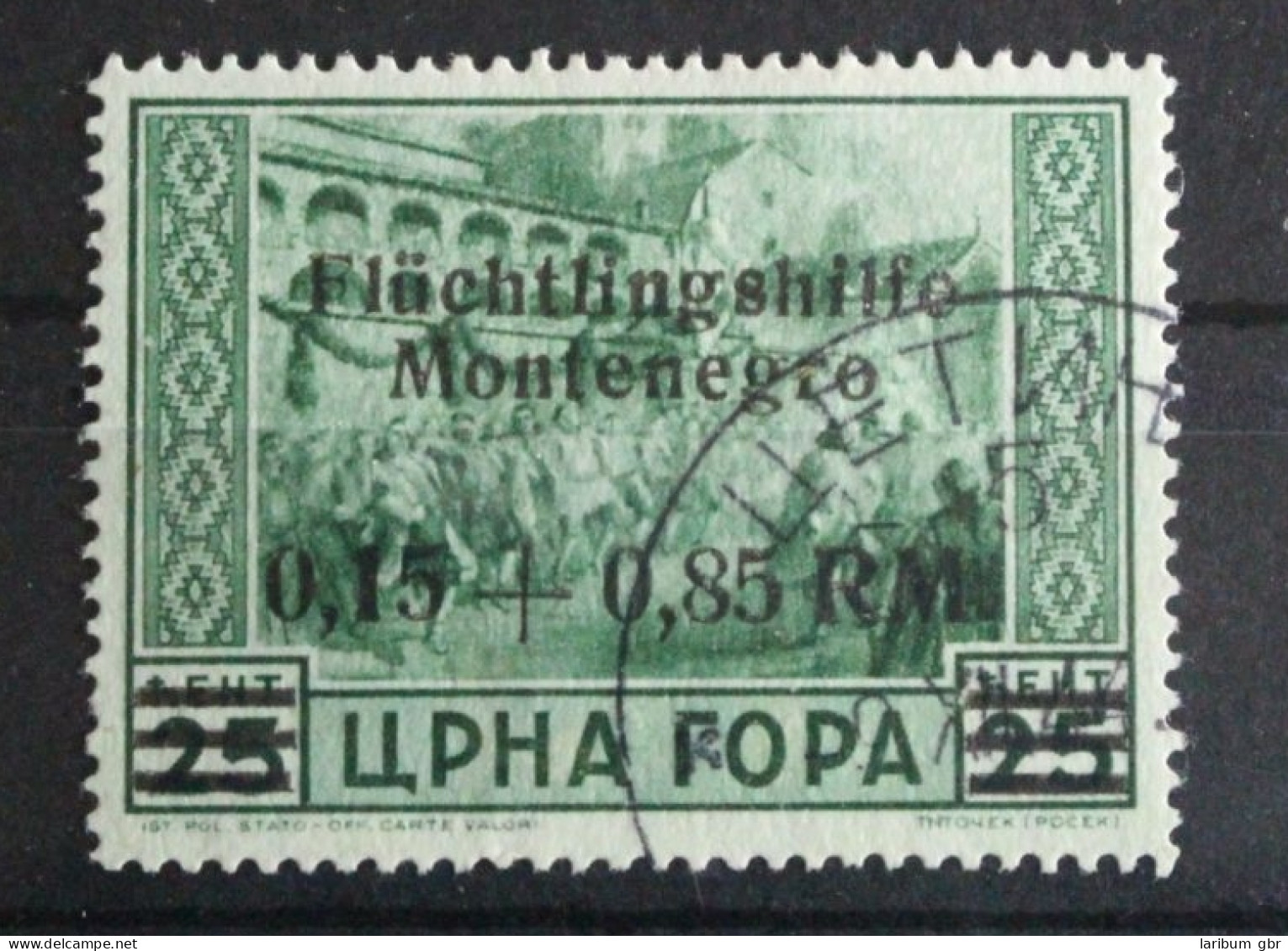 Deutsche Besetzung 2. WK Montenegro 22 Gestempelt #FO089 - Occupation 1938-45