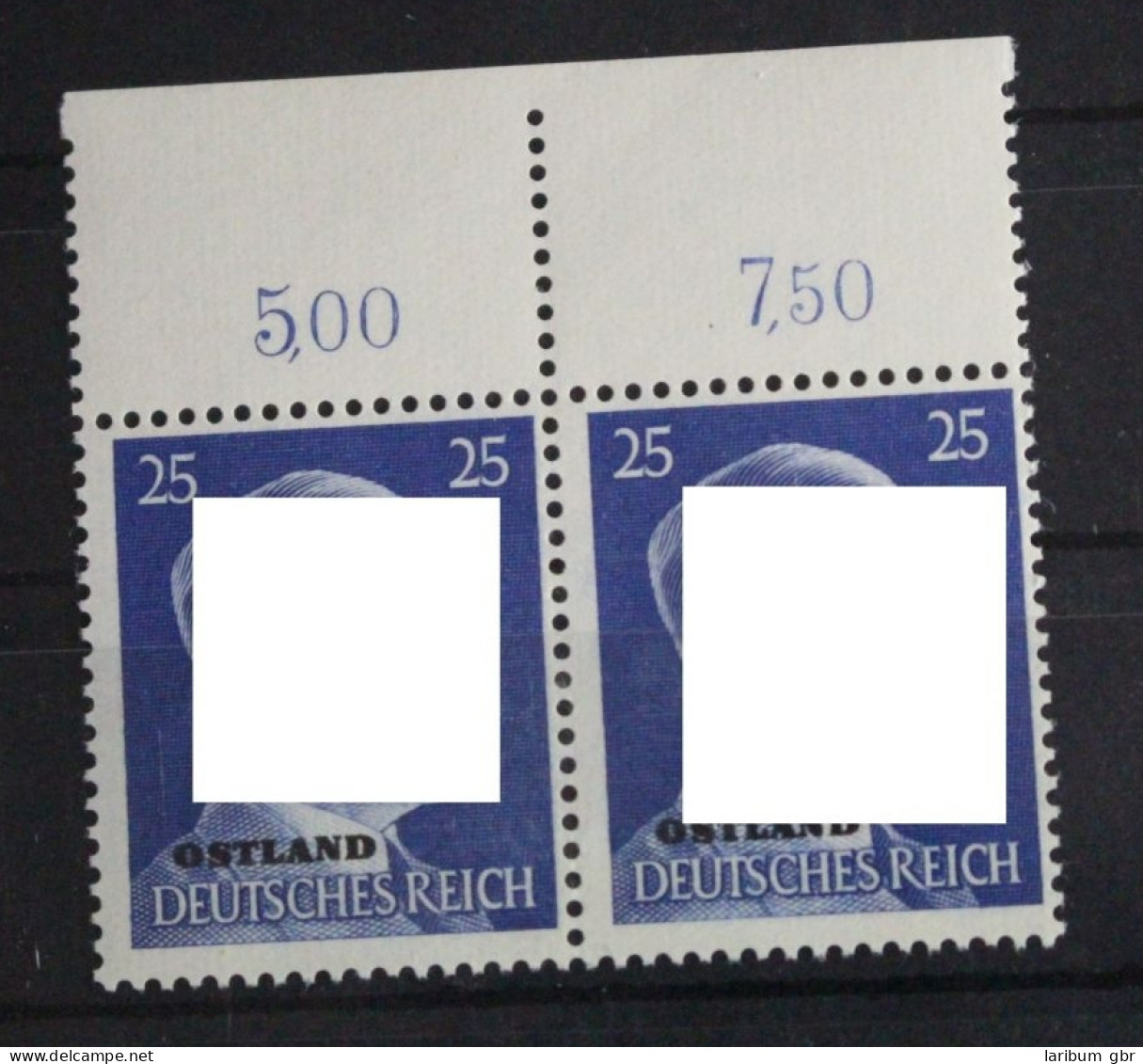 Deutsche Besetzung 2. WK Ostland 13 Postfrisch Paar Vom Oberrand #FO331 - Besetzungen 1938-45