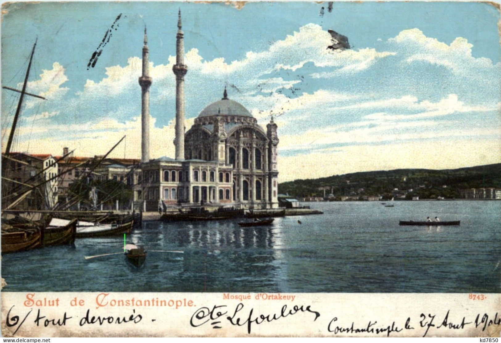 Salut De Constantinople - Mosque D Ortakeuy - Turkey