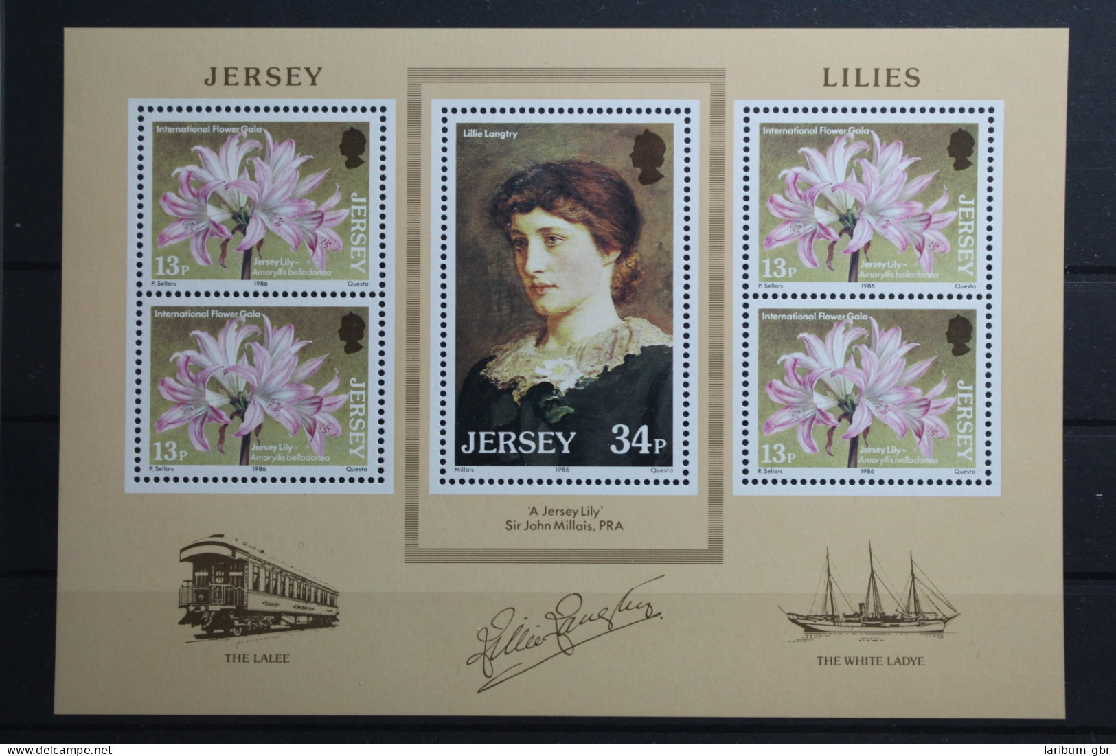 Großbritannien Jersey Block 4 Mit 372-373 Postfrisch #UP566 - Jersey