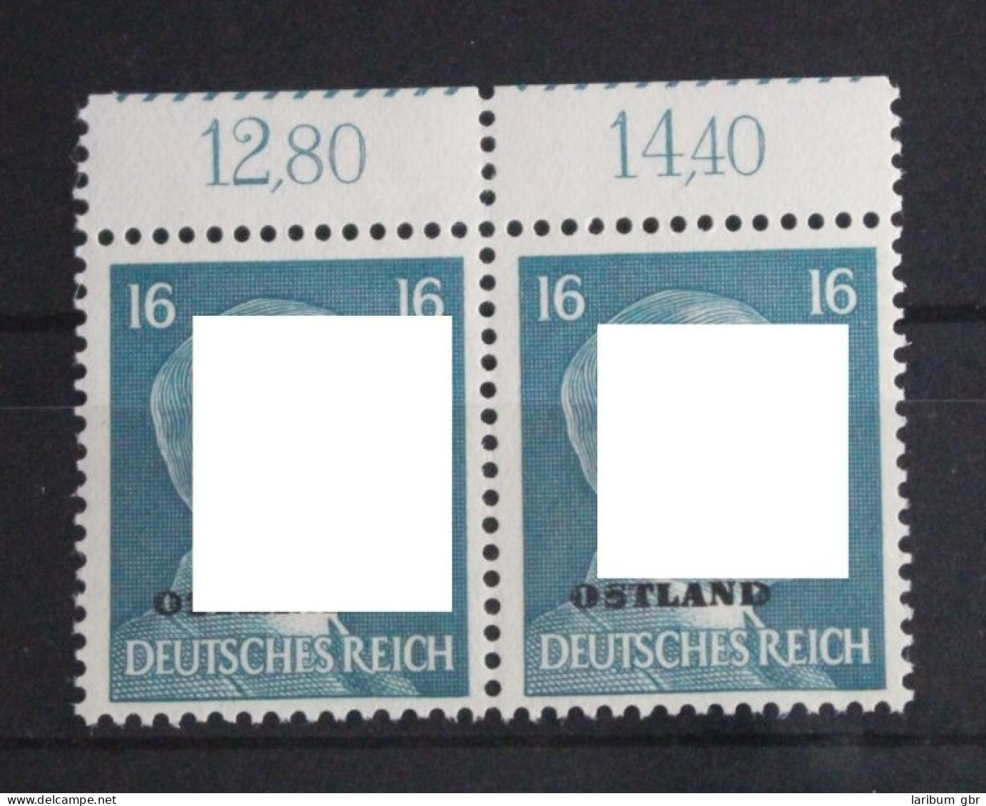 Deutsche Besetzung 2. WK Ostland 10 Postfrisch Paar Vom Oberrand #FO329 - Occupazione 1938 – 45